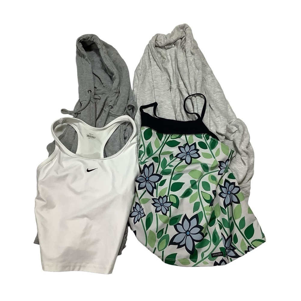 Athletic Lot of 4 Tops Sz Small Athleta All-in-Motion Nike Cardigan Reseller